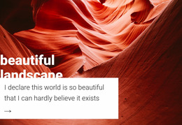 Beautiful Mountain Nature - Webpage Layout