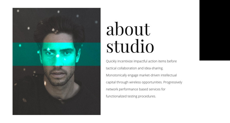 About agency studio Elementor Template Alternative