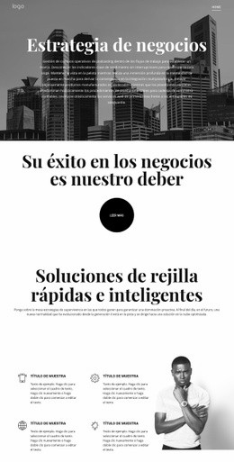 Diseño HTML Para Estrategia Y Crecimiento Empresarial