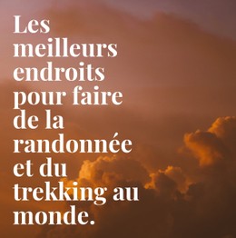 Meilleur Endroit Pour Faire De La Randonnée Modèle De Site