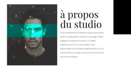 À Propos De L'Agence Studio : Modèle De Site Web Simple