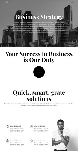 Business Grow And Strategy Templates Html5 Responsive Free