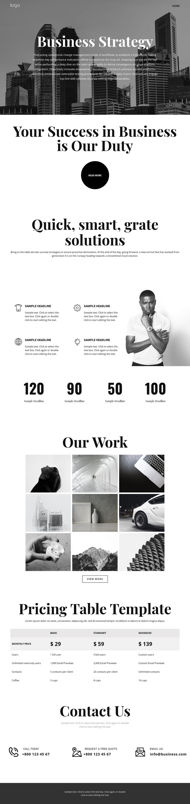 Business grow and strategy HTML5 Template