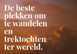 Beste Plek Om Te Wandelen Sitesjabloon