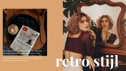 CSS-Sjabloon Voor Retro Kunststijl
