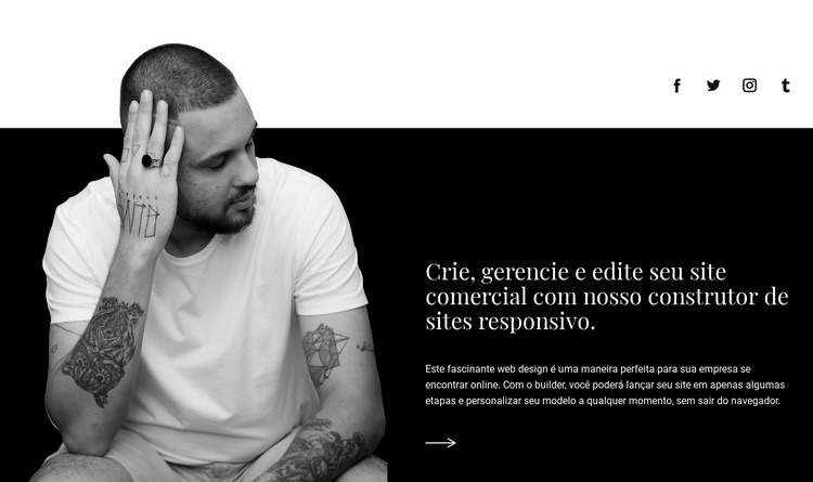 Missão da agência de negócios Landing Page