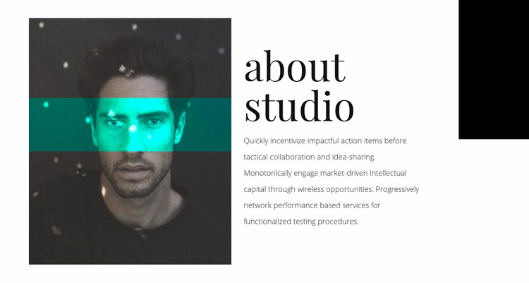 About agency studio Squarespace Template Alternative
