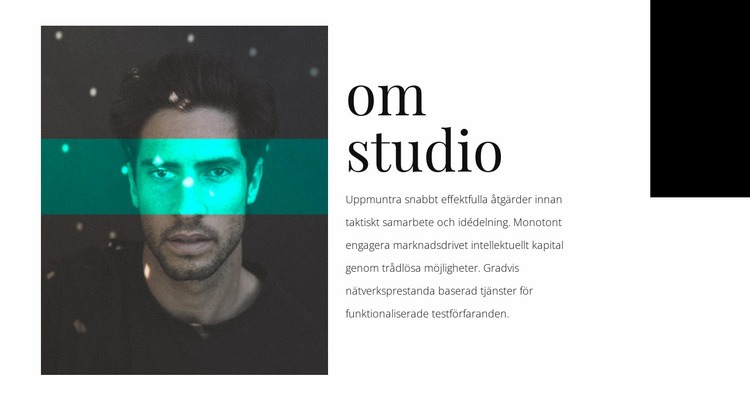 Om byråstudio CSS -mall