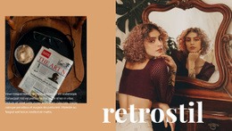 Anpassade Teckensnitt, Färger Och Grafik För Retro Konststil