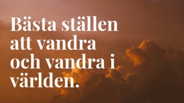 Bästa Stället Att Vandra - Webbplatsmall Gratis Nedladdning