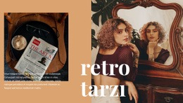 Retro Sanat Tarzı - Kullanımı Kolay Açılış Sayfası