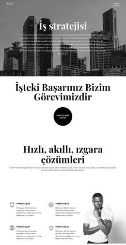 İş Büyümesi Ve Strateji Için HTML Tasarımı