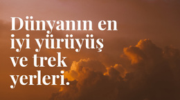 Yürüyüş Için En Iyi Yer - WordPress Şablonu