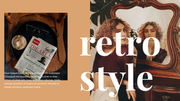 Retro Art Style - Functionality Web Page Design