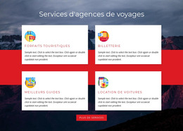 Page De Destination Pour Forfaits Touristiques