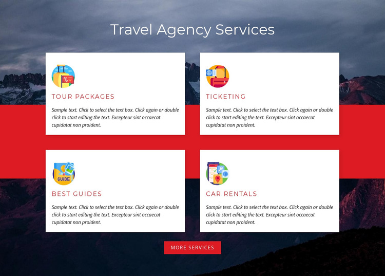 Tour packages HTML Template