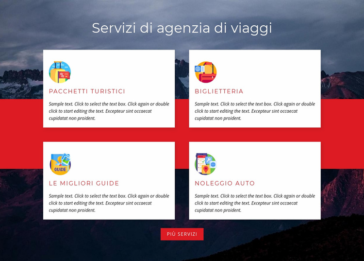 Pacchetti turistici Modello Joomla