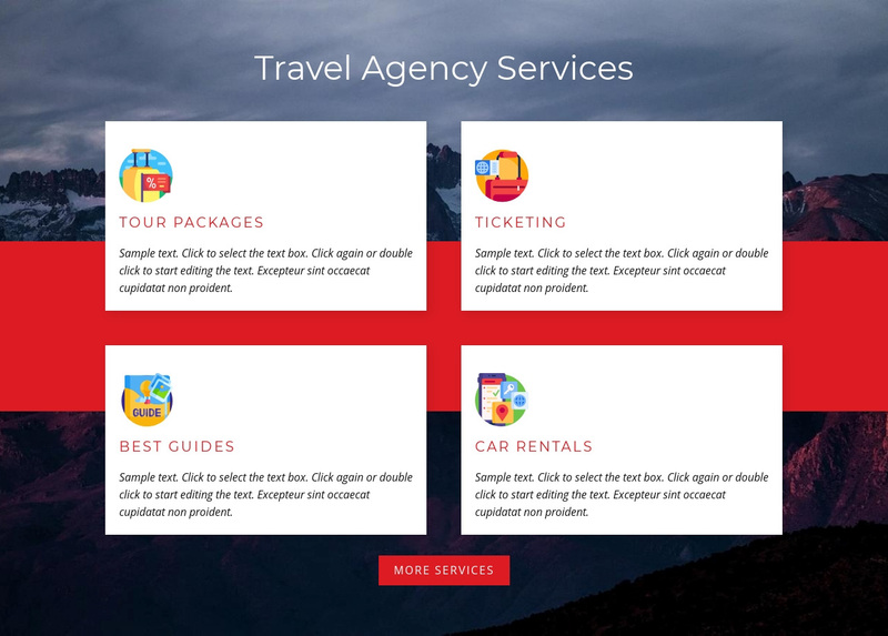 Tour packages Squarespace Template Alternative