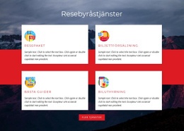 Sidwebbplats För Resepaket