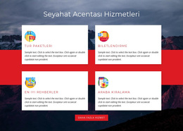 Tur Paketleri - En Iyi Web Sitesi Şablonu Tasarımı