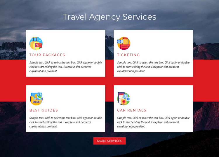 Tour packages Website Template