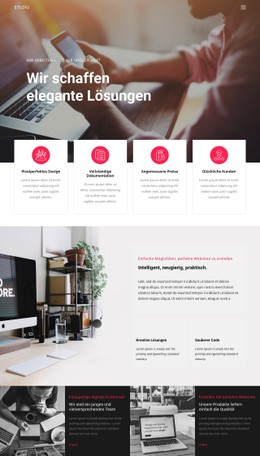 Elegante Lösungen Im Geschäft CSS-Vorlage
