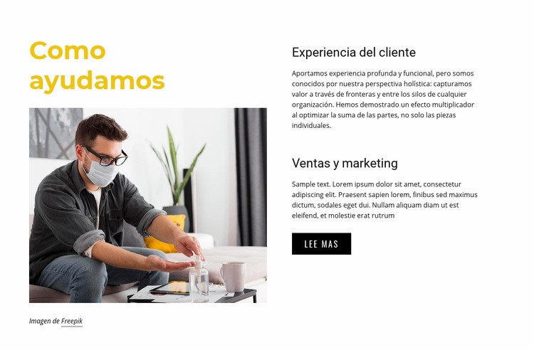 Estrategias de marketing Plantilla de una página