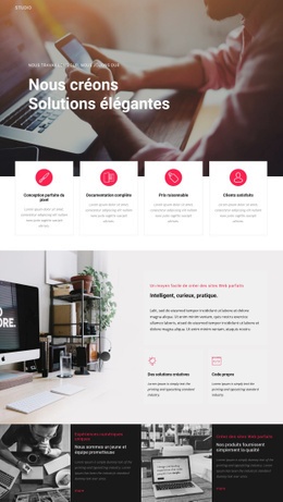 Des Solutions Élégantes En Entreprise - Modèles De Sites Web
