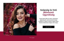 Egyéni Betűtípusok, Színek És Grafikák A Következőhöz: Szépség- És Divatügynökség