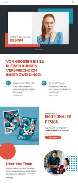 Branding Und Digitales Studio - Vorlagen Website-Design