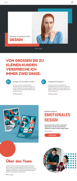 Branding Und Digitales Studio – Fertiges Website-Design