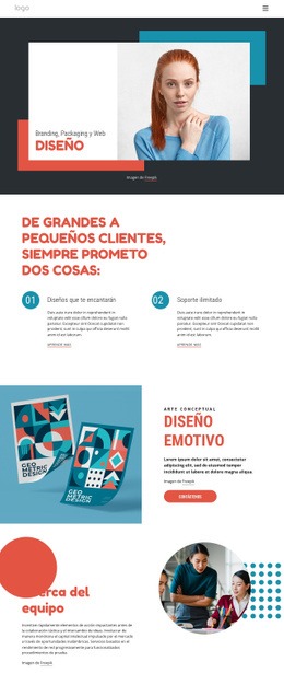 Estudio De Branding Y Digital: Página De Destino Profesional Personalizable