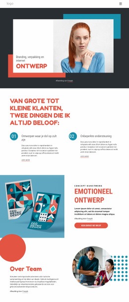 Branding En Digitale Studio - Sjablonen Website-Ontwerp