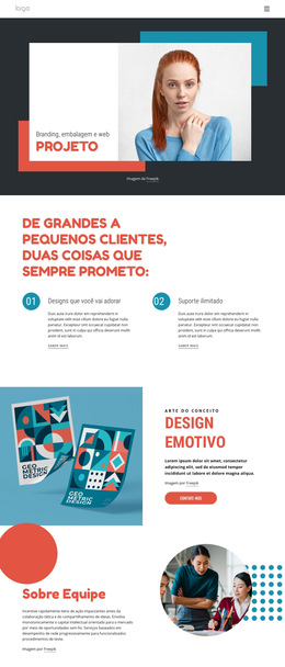 Branding E Estúdio Digital - Modelo De Site Simples