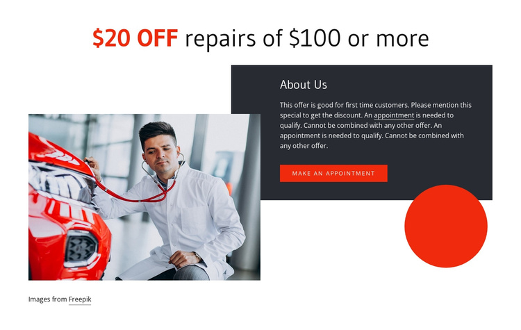 Maintenance service Joomla Template