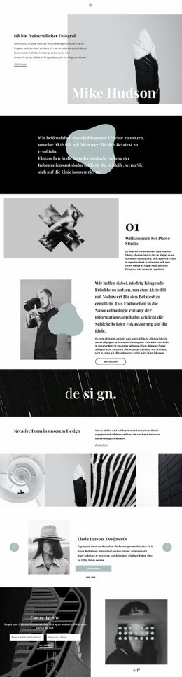 Professioneller Fotograf - Schlichtes Design