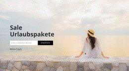 Reisebüro Abonnieren - Responsives Website-Modell