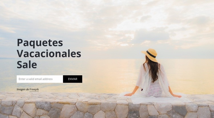 Suscribirse agencia de viajes Maqueta de sitio web