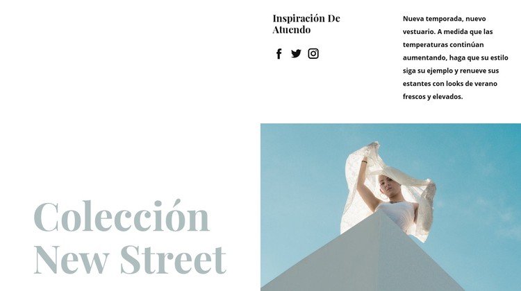 Nueva colección street Plantilla CSS