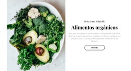Restaurante De Comida Orgánica: Plantilla HTML5 Fácil De Usar