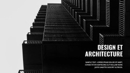 Conception Du Site Pour Architecture Sombre Forte