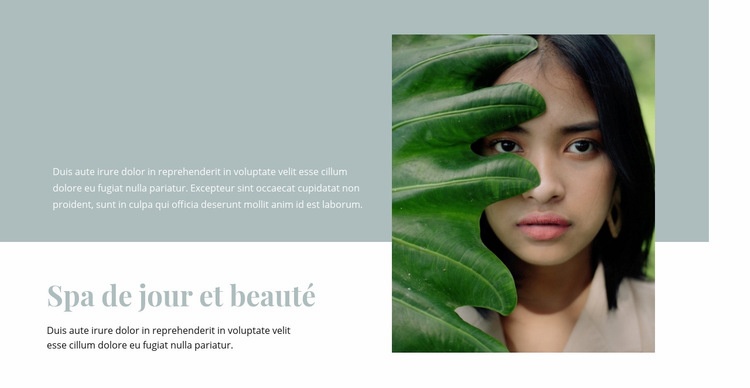 Spa et salon de beauté Maquette de site Web