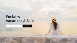 Agence De Voyage S'Abonner - Page De Destination Gratuite, Modèle HTML5