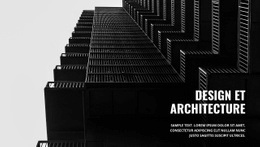 Architecture Sombre Forte – Inspiration De Modèle D'Une Page