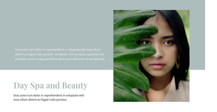 Spa and beauty salon Homepage Design
