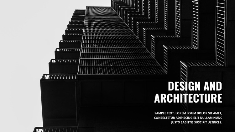 Strong dark architecture HTML Template
