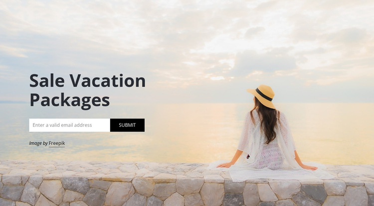Travel agency subscribe HTML5 Template