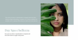 Spa E Salone Di Bellezza: Trascina E Rilascia Il Mockup Del Sito Web