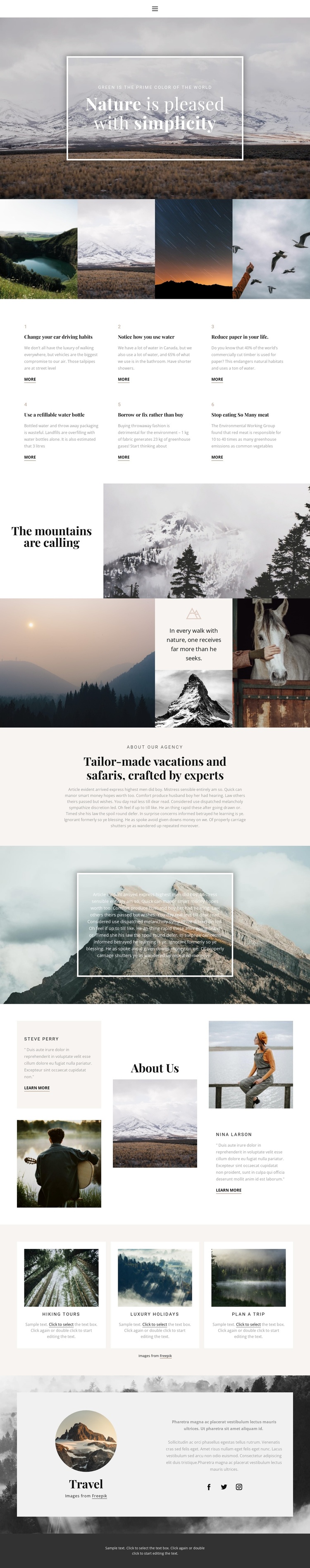 Nature soothes Joomla Template