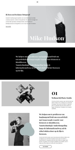 Multifunctionele HTML5-Sjabloon Voor Professionele Fotograaf